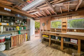 Interior of shop building