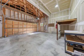 Spacious 2 car garage