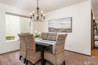 Dining Room provides space for large or small gatherings.