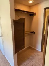Master bed closet
