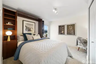 2nd bedroom showing custom Murphy bed