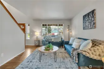 Leads into dining room