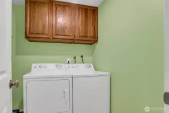 Utility Room. Washer and Dryer stay