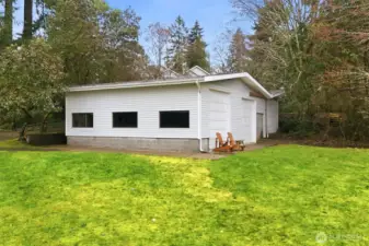 Community boathouse to store all your kayaks, canoes, etc.