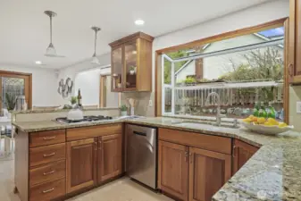 Lots of counter and cupboard space.