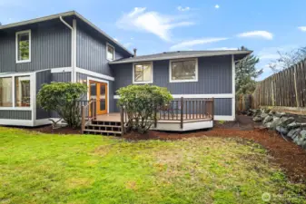 Lots of gardening and play area.