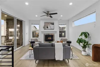 This captivating living room offers a breathtaking blend of comfort and style, showcasing exquisite design elements and inviting warmth.