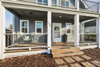 Large covered front porch