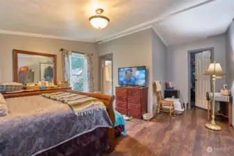 Primary Bedroom with walk in closet and en-suite.