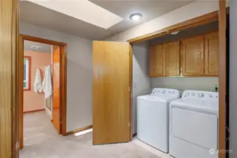 Laundry on 2nd floor with the bedrooms.