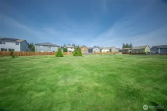 View from park back to homes