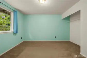 Other good sized bedroom upstairs with large closet.