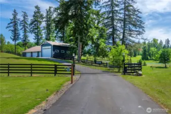 Gated entry.