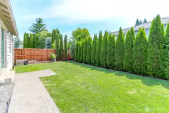 Backyard is private