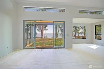Floor to ceiling windows that capture breathtaking water views and fill the space with light.