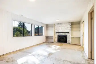 Lower level family room