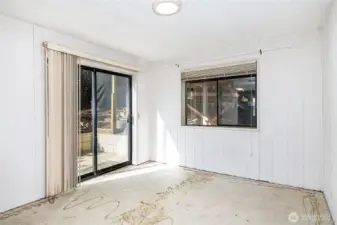 Lower level bonus room just off the family room with slider to south side.