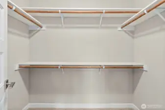 Primary walk-in closet