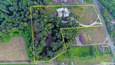 Approximate property lines.