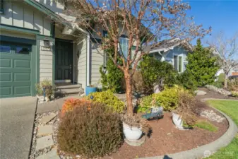 Front yard landscaped