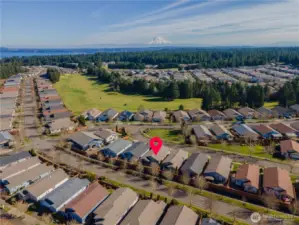 Overhead picture of the home on Bend Drive NE