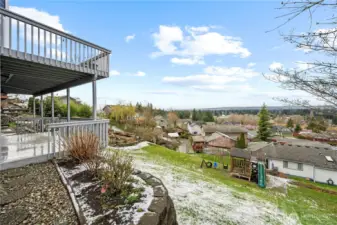 Large decks create incredible spaces for entertaining and sunset watching.