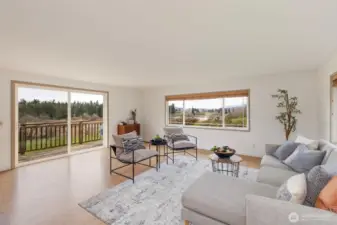 Living room with views
