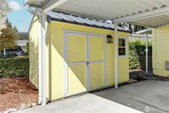 Large insulated, lighted storage unit.