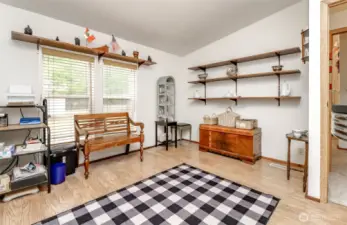 Open great room from living room