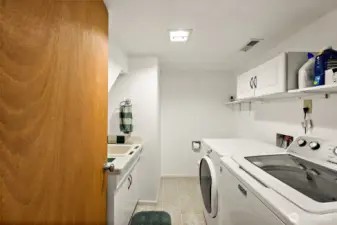 Utility Room Downstairs - Hosting .5 Bath
