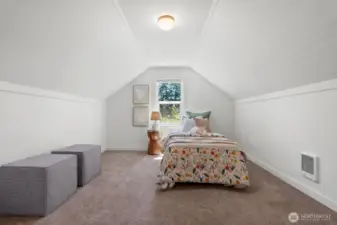 Plush carpeting under foot will keep you cozy year round!