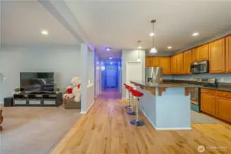 View of the entry from inside the house