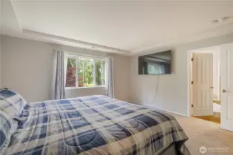 A peek of the master suite from the master bedroom