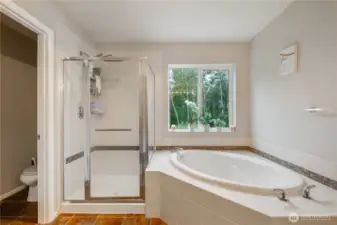 A peek of the master suite from the master bedroom