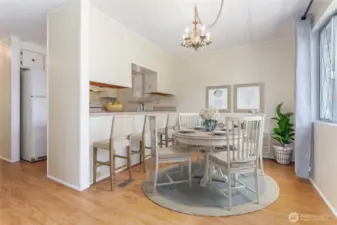 Dining Room, virtually staged