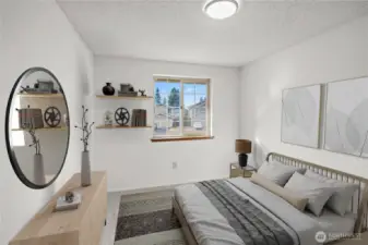 Virtually Staged 3rd Bedroom
