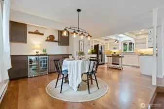dining looking into kitchen