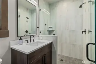 Downstairs Powder Room and Shower