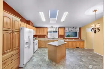 Plenty of cabinet storage.