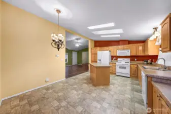 Dining space just off of the kitchen.