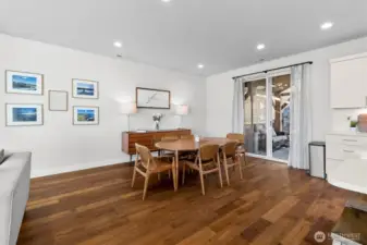 Dining area offers direct access to covered deck.  Easy entertaining!