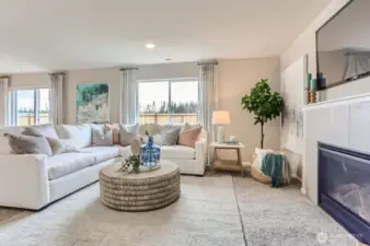 Disclaimer Secondary photos of same floor plan on different lot in different community: Photos are from another Luna, finishes, upgrades, and features may vary.