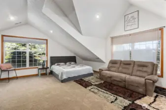 Mountain view from upstairs living area