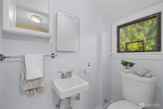 Upper level half bath!