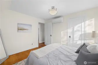 Mini-split keeps room cozy throughout the year.