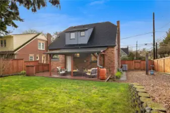 Spacious and flat backyard welcomes private get togethers