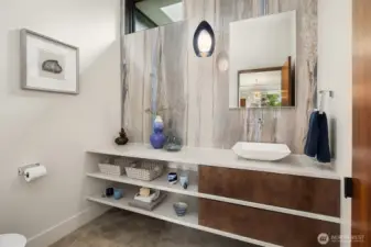 Main floor powder bath