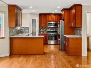 A grand chef’s kitchen designed to impress.