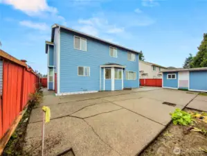An expansive patio ready for outdoor living.