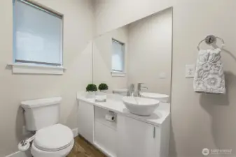 Guest bath with bidet